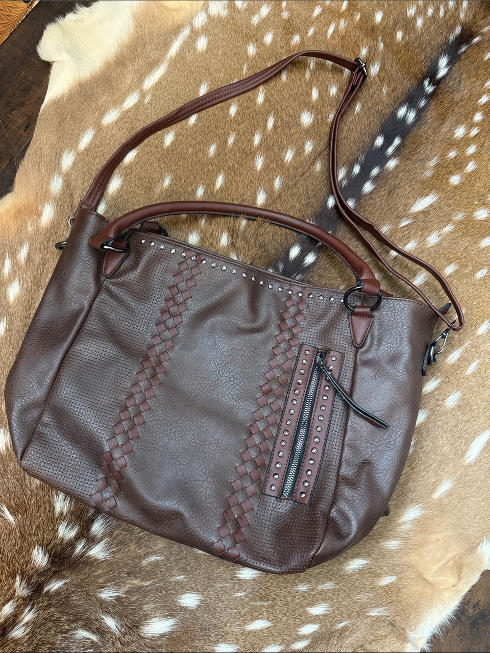 BRAND NEW Austin Tote in Dark Brown Soft Vegan Leather🤎